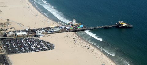 Aerial Photo of Santa Monica Pier