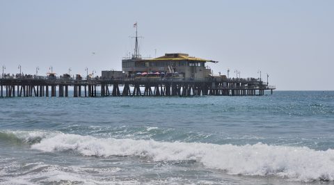 Santa Monica Pier from Santa Monica State Beach 02