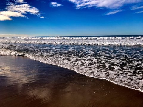 Waves in Ocean Park, Santa Monica, Christmas Morning, 2016