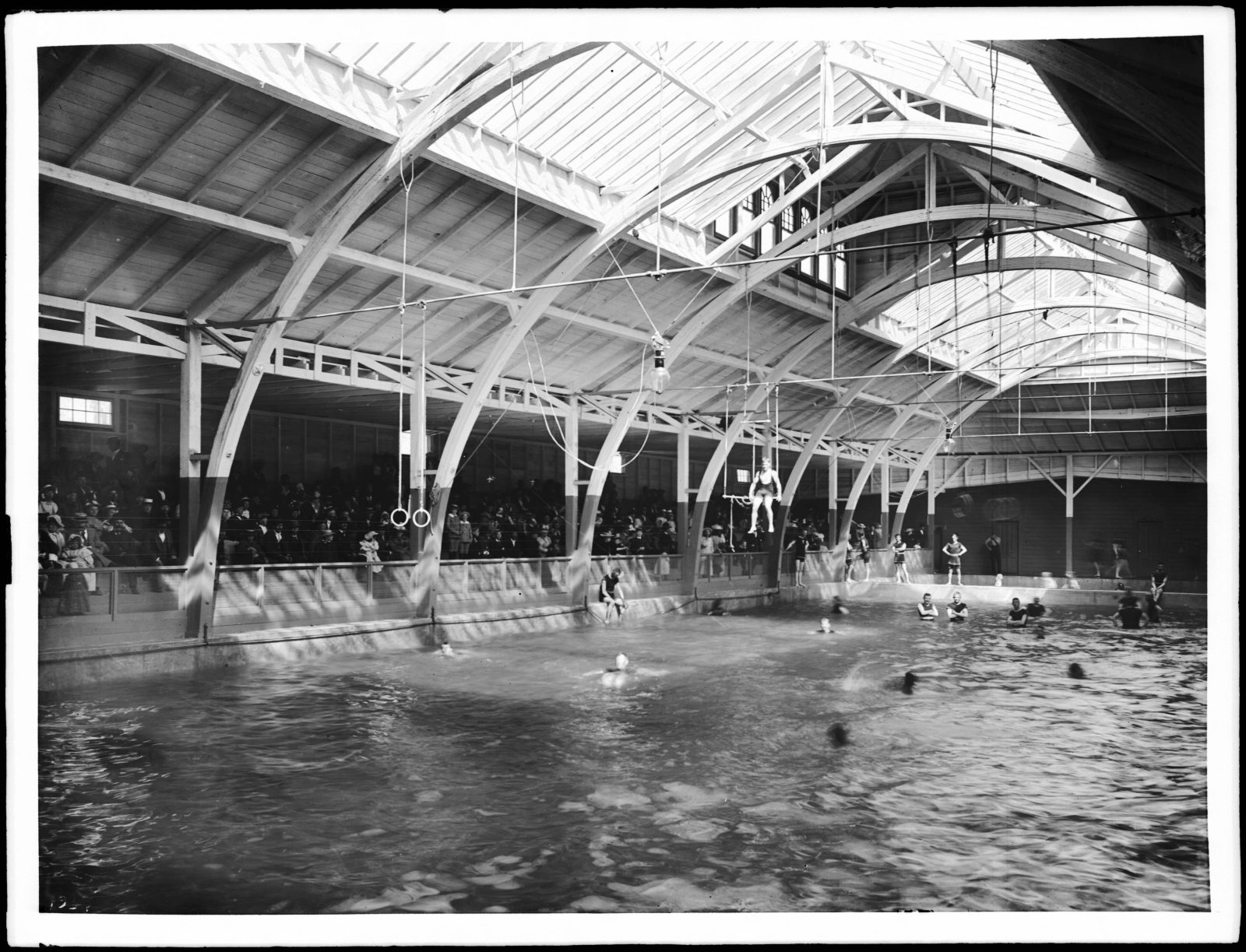 Interior of a Santa Monica Bath House, ca.1900-1915 (CHS-1937)
